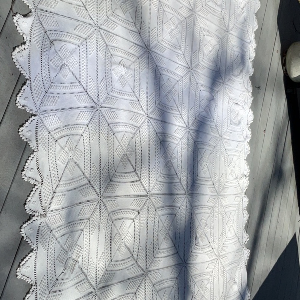 Antique crocheted blanket/bedspread